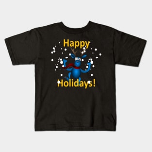 Funny Xmas reindeer Kids T-Shirt
